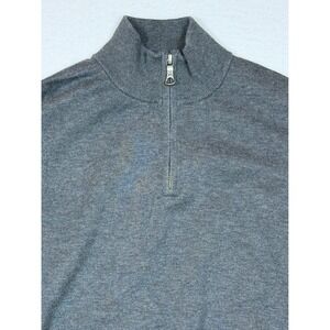 Brooks Brothers Kids Gray Fleece 1/4 Zip Pullover Sweater Size M